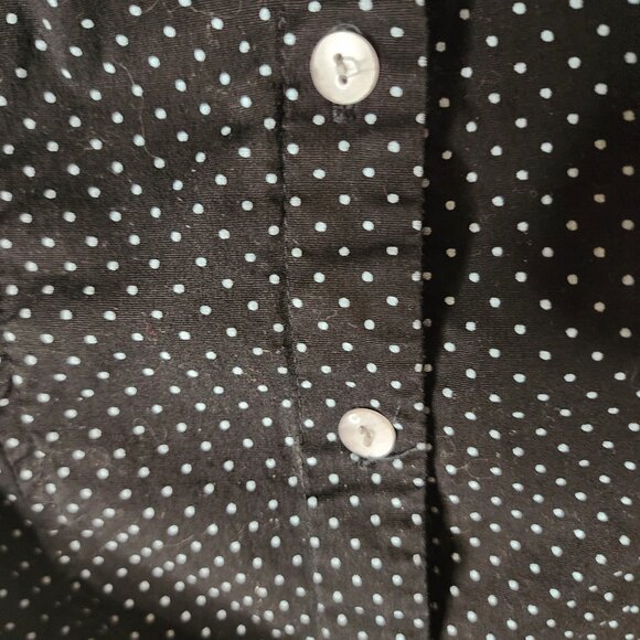 HeartSoul Black Polka Dot Shirt Dress–Size 5–Retro Pinup Vibe w/ Belt & Piping - Picture 6 of 11